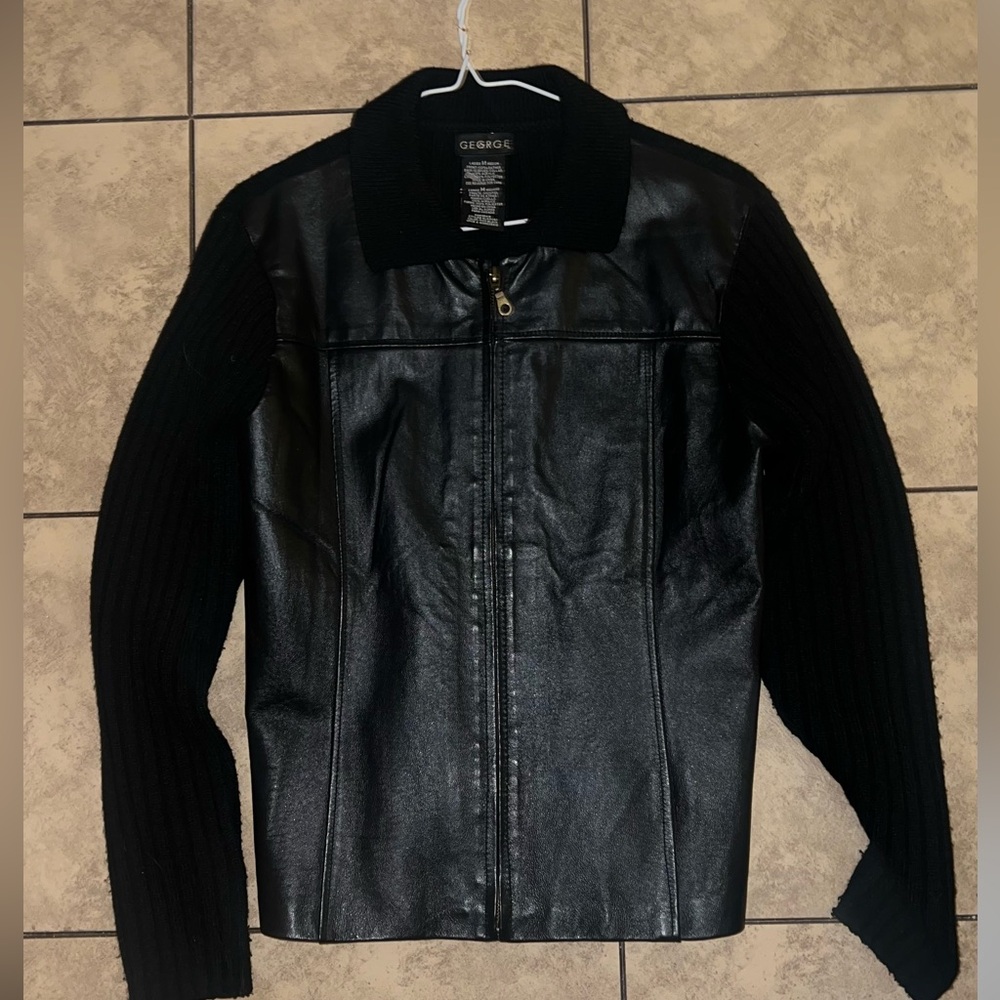 Y2K Vintage Leather Vest Sweater Bomber Motor Jacket